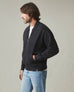 Men's Fleece Bomber Jacket - Black